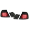BMW E46 kupejas (03-06) LED aizmugurējie lukturi, tonēti